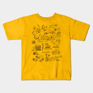 One book leads to another art Kids T-Shirt